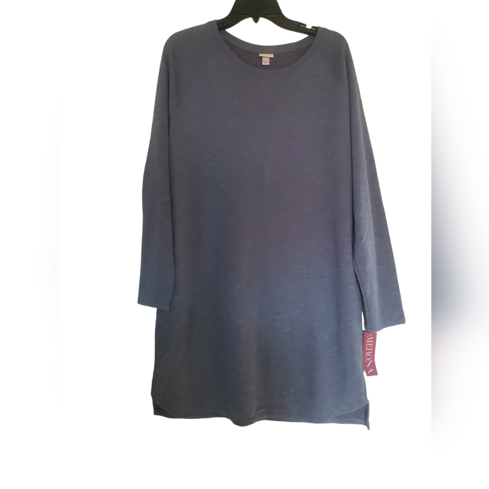 Merona Long Sleeve Dress Gray XL